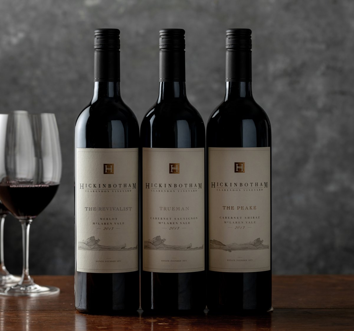 Hickinbotham Three Wines Beauty Shot