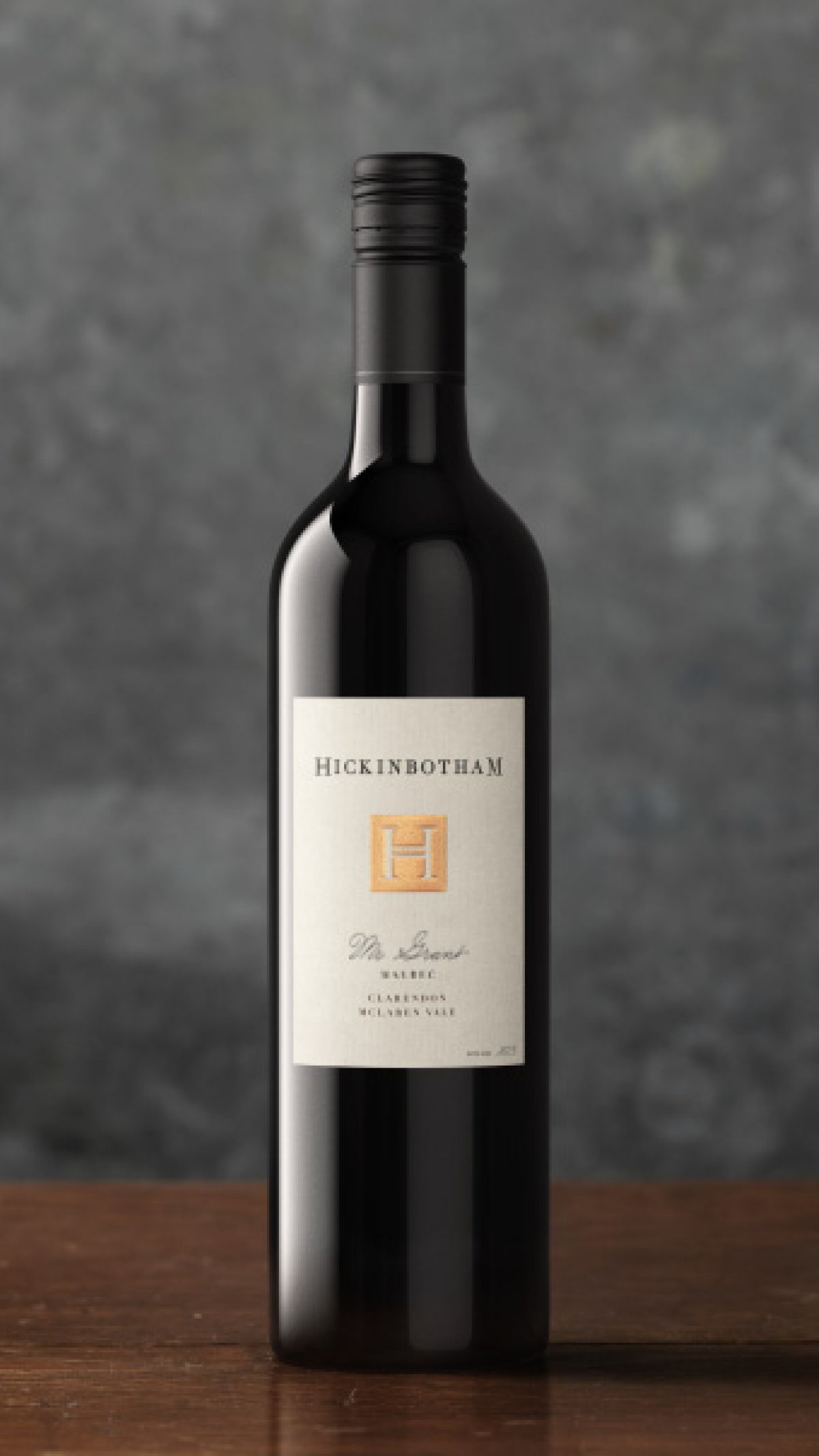 Hickinbotham Mr. Grant Malbec Bottle of Wine Beauty Shot